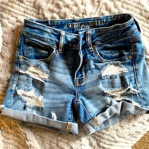 AE high rise shorts